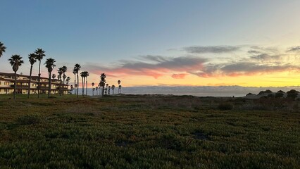Fototapeta na wymiar Sunset, California 