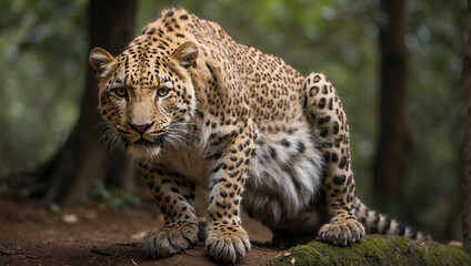 Tiger portrait of a leopard