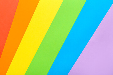 Colorful paper sheets as background. LGBTQ concept