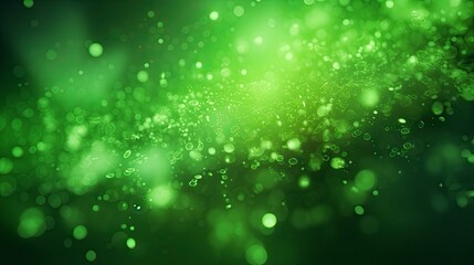green lime glow particle abstract bokeh background 