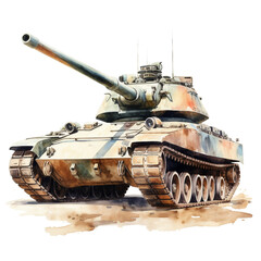 tank isolated on white