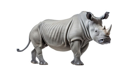 Fototapeta premium Rhino isolated on a transparent background