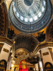 Obraz premium Interior of Kazan Cathedral on Nevsky prospect, Saint Petersburg, Russia. High quality photo