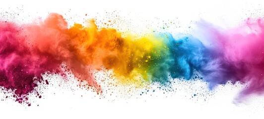 Multicolored blots on a white background - obrazy, fototapety, plakaty