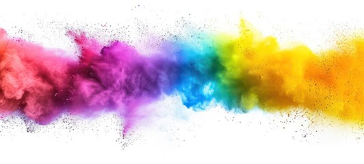 Multicolored blots on a white background