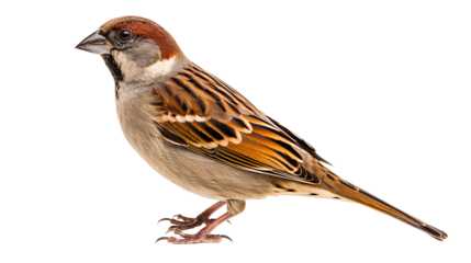 Sparrow isolated on a transparent background
