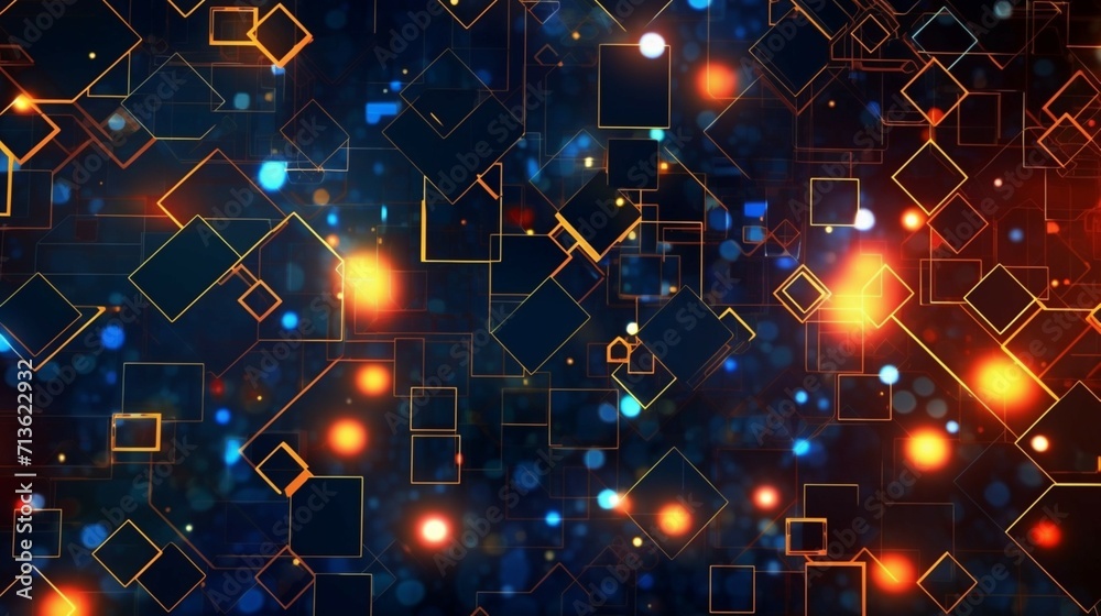 Wall mural abstract digital background can be used for technology ai generative