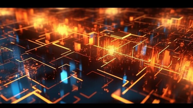 Abstract digital background Can be used for technology Ai Generative