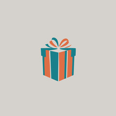 Gift Box Logo Background Very Cool Design