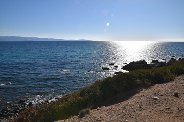 Landscapes along the coast of corsika