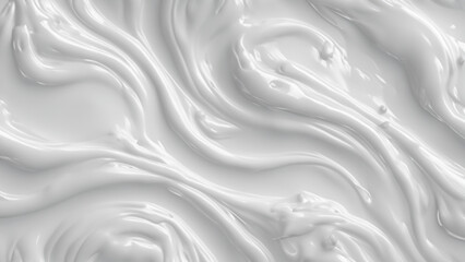 Obraz premium White smooth slime background - Generative AI
