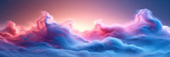 Blue Pink Neon Color Grainy Background Vibrant, Background Image, Background For Banner, HD