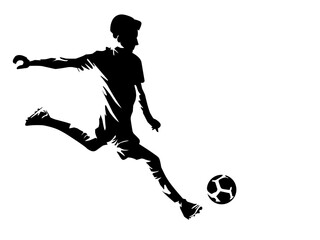 Soccer football players silhouette sports  illustration 