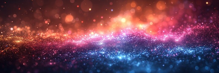 Fototapeta premium Dark Blue Purple Glowing Grainy Gradient, Background Image, Background For Banner, HD