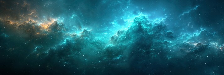 Glowing Green Black Blue Grainy Background Dark, Background Image, Background For Banner, HD