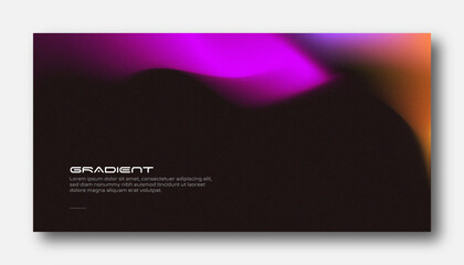 Abstract color gradient banner grainy texture background , noise texture blurred colors poster backdrop header design.
