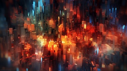 Abstract digital color background Ai Generative