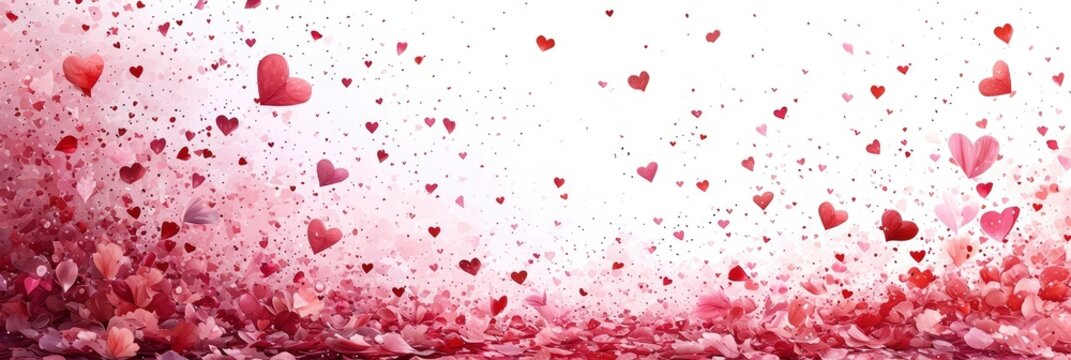 Pink Hearts Frame Png Transparent Overlay Valentin, Background Image, Background For Banner, HD