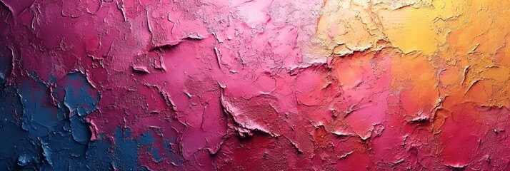 Naklejka premium Pink Yellow Grainy Gradient Textured Background, Background Image, Background For Banner, HD