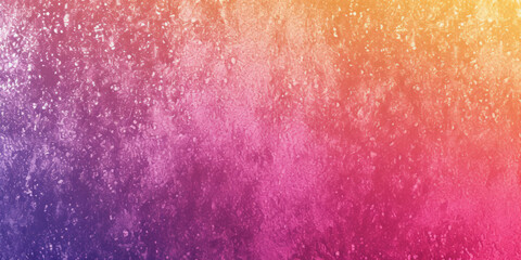 Fototapeta premium vibrant gradient texture transitioning from purple to pink to orange, with a rough, speckled surface.
