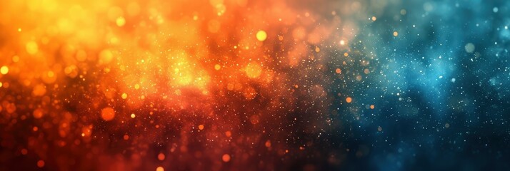 Fototapeta premium Teal Orange Yellow Blue Dark Grainy Color Gradient, Background Image, Background For Banner, HD