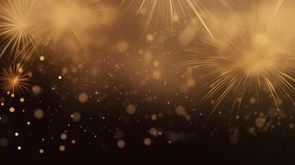 Fototapeta premium Fireworks background for celebration, holiday celebration concept