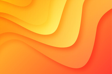  wavy orange abstract background vector