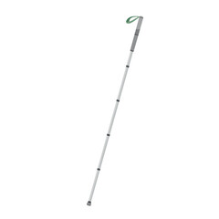 White cane for blind people on white background