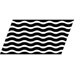 Geometric Shape Wavy Line