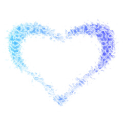 Watercolor Texture Heart Frame 