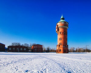 Altes Gaswerk - Winter - Schnee - Berlin - Germany - Cold - Background - Landscape - Snow - Nature
