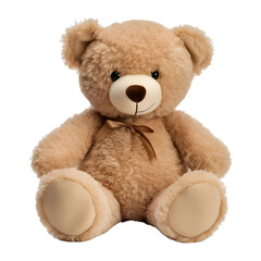 Obraz premium Brown Cute teddy bear isolated on transparent or white background, PNG Object