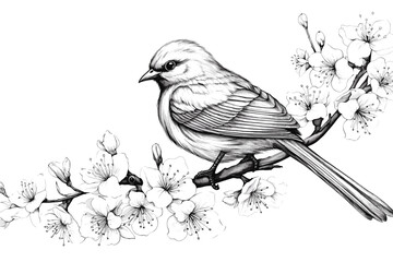 Vector art illustration Hummin bird Penguin narrow Falcon Swan Heron Woodpecker Seagull Blue Jay Cardinal Peacock Vulture Albatross Kiwi Kingfisher Canary Wren Magpie Osprey feather generative ai	