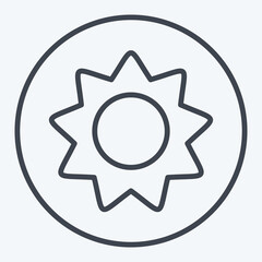 Icon Donut. related to Coffee symbol. line style. simple design editable. simple illustration