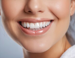close up of a woman smiling