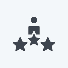 Icon Awards. suitable for Art symbol. Glyph Style. simple design editable. design template vector. simple illustration