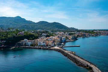 Fototapeta na wymiar Town of Ischia Island - Italy