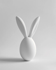 Easter egg with Rabbit ears background