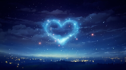 Valentine's Day, love and romance background, background with heart shapes