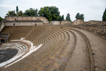 Large Theatre in Pompeii - Italy