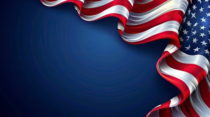 american flag background, american flag background Memorial Day vector background generative AI