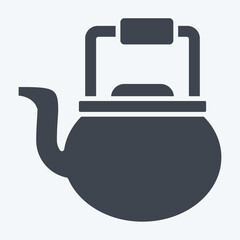 Obraz premium Icon Kettle. related to Cooking symbol. glyph style. simple design editable. simple illustration