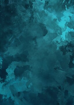 blue clouds teal palette medium close arcane league legends haunting brush strokes koi fish floating space young frostbite reef