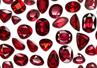  Shining beautiful ruby gemstone background from Generative AI