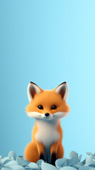 Obraz premium Creative animal concept. Rabbit Bunny in a group, vibrant Doggy Cat wallpaper children's living room mockup with cute animals wall art Cheetah animal abstract wallpaper in pastel colors Generated Ai