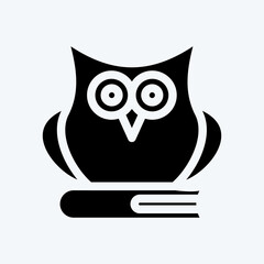 Icon Knowledge. suitable for Startup symbol. glyph style. simple design editable. design template vector. simple illustration