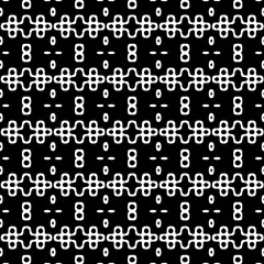 White background with black pattern. Seamless texture for fashion, textile design,  on wall paper, wrapping paper, fabrics and home decor. Simple repeat pattern.