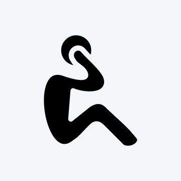 recommend clip art: Icon Exercise. suitable for Healthy symbol. glyph style. simple design editable. design template vector. simple illustration