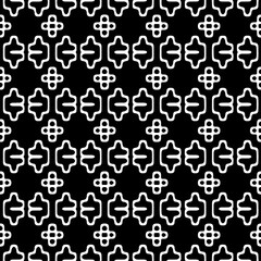 White background with black pattern. Seamless texture for fashion, textile design,  on wall paper, wrapping paper, fabrics and home decor. Simple repeat pattern.