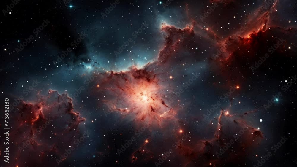 Wall mural space nebula, created with some elements made with generative ai
